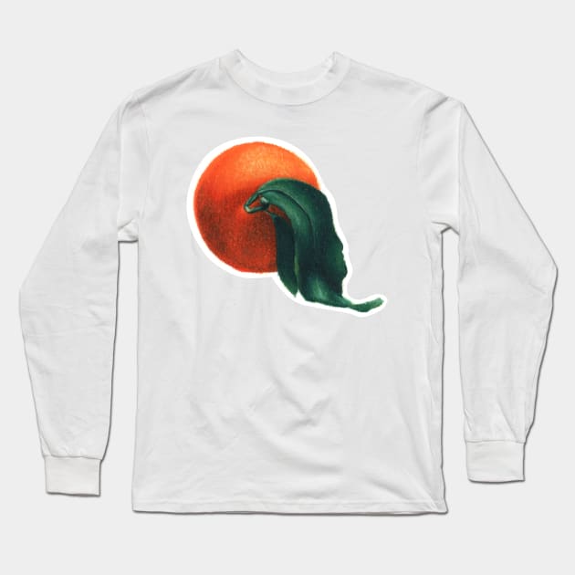 Tangerine Long Sleeve T-Shirt by alexgraybergh